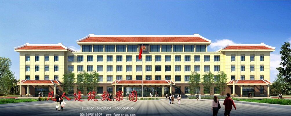 单体建筑效果图