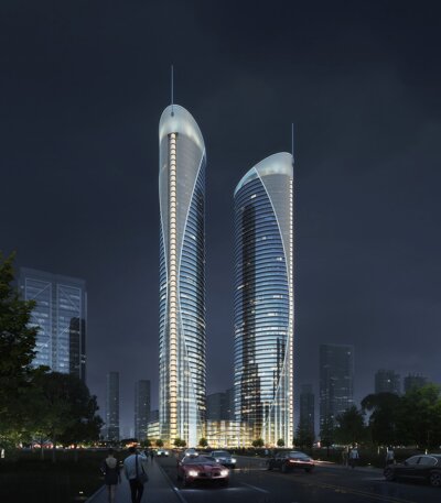合肥科工城项目夜景设计